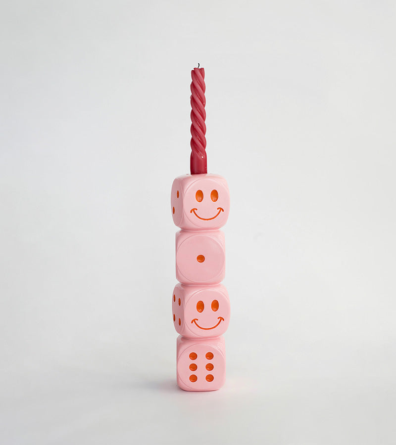 Bougeoir dés smiley