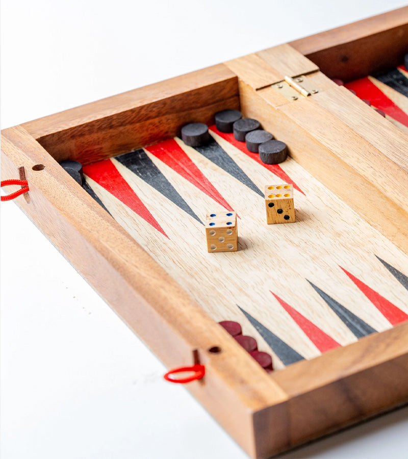 Backgammon in legno di mango