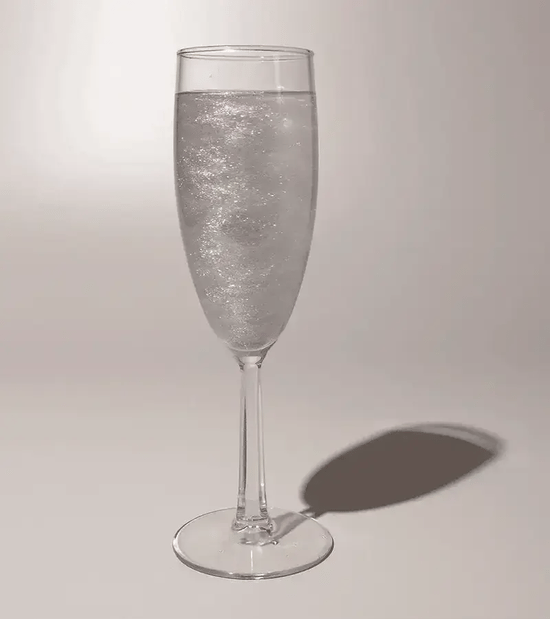 Bombe da cocktail glitterate argento