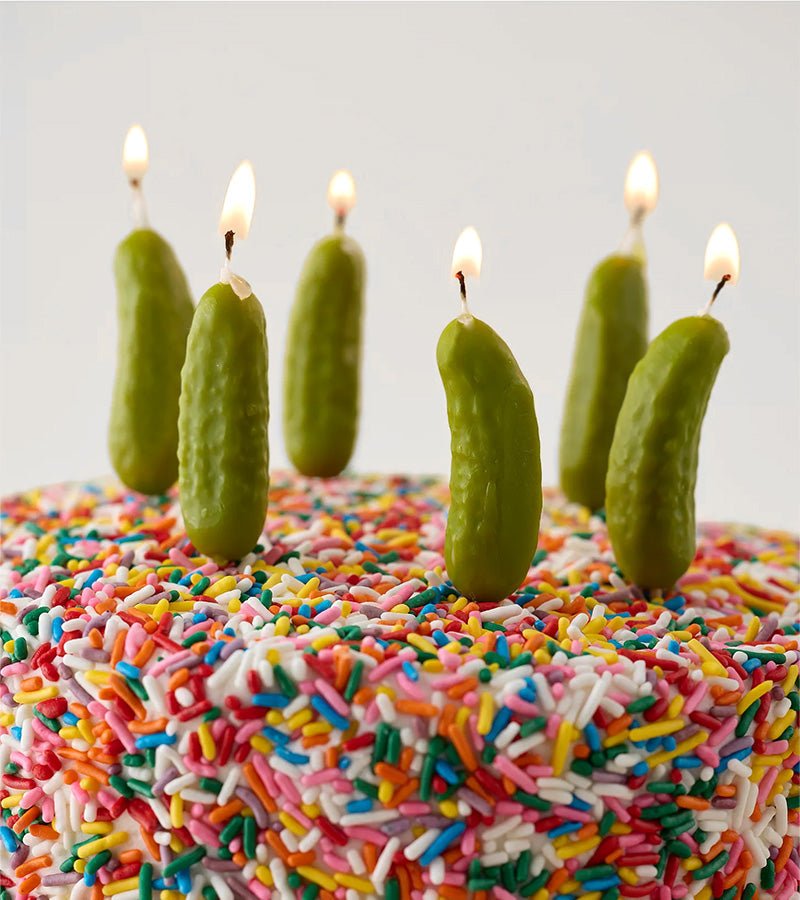 Bougies d'anniversaire cornichons