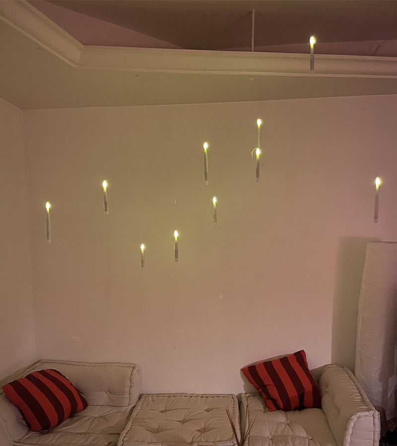 Set di 12 candele fluttuanti a LED