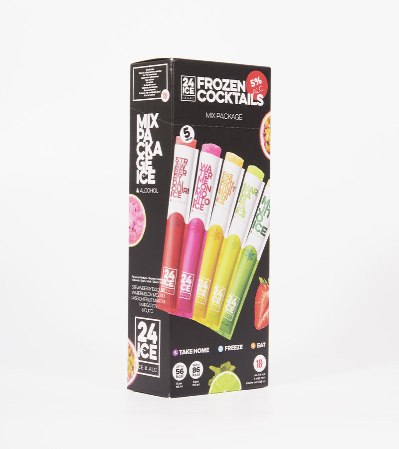 Cocktails en bâtonnet à glacer