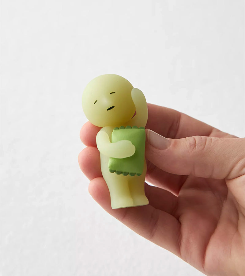 Figurine fluorescente Smiski - série Bed