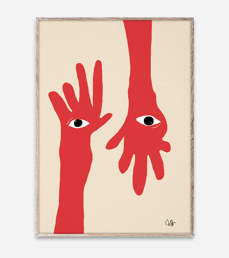 Hamsa Hands - Affiche 30x40 Paper collective
