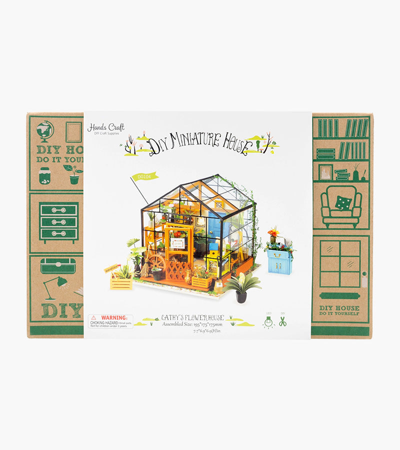 Kit fai da te per una casa in miniatura - La casa dei fiori di Cathy