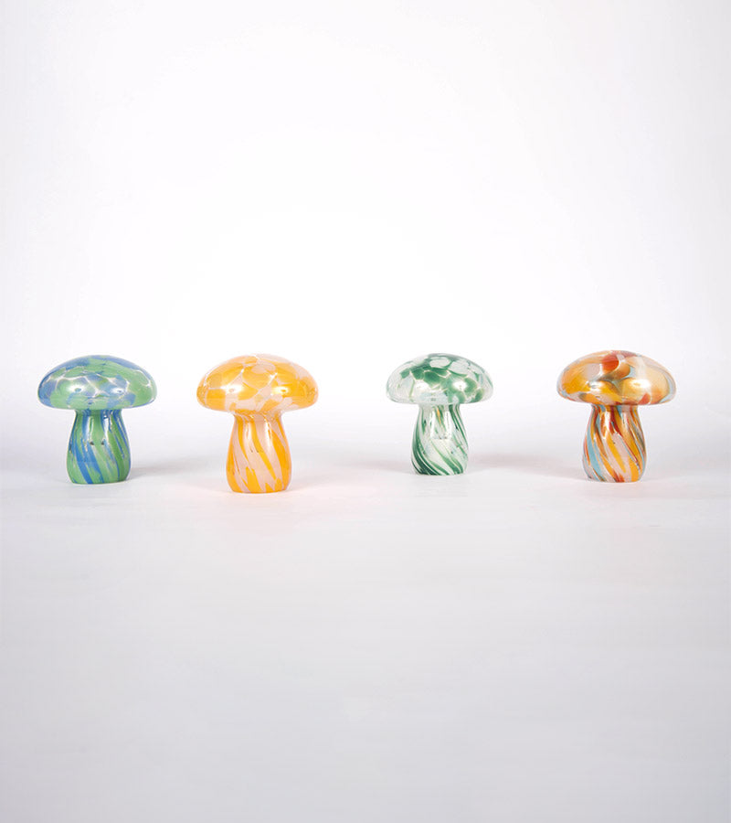 Lampe champignon chips en verre, sans fil
