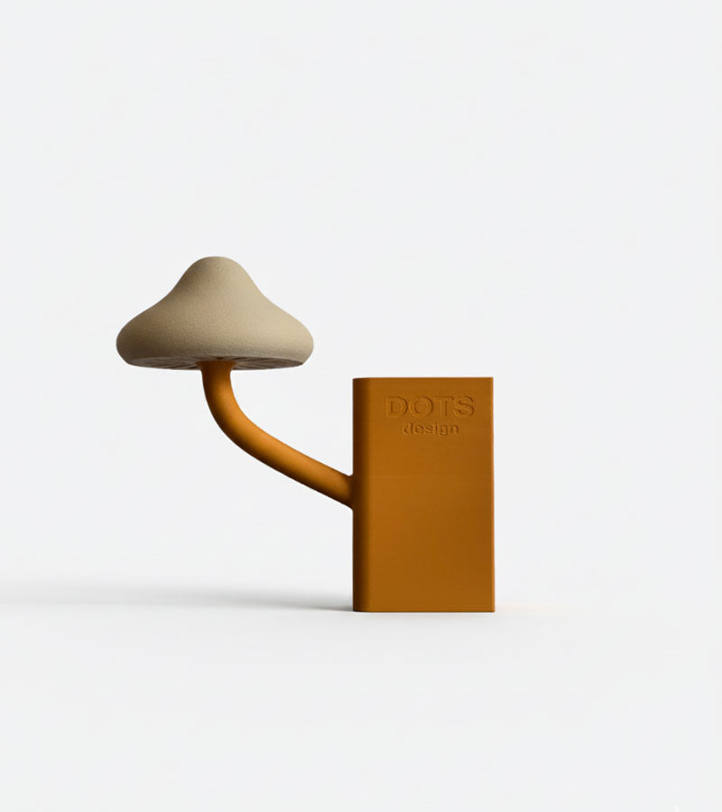 Lampe-livre champignon