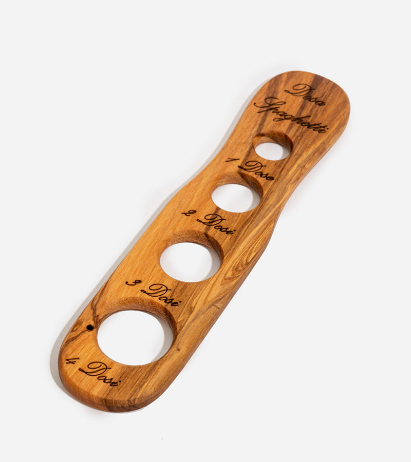 Misuratore per spaghetti in legno d'ulivo italiano