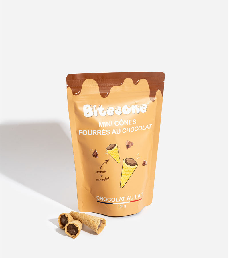 Mini coni ripieni di cioccolato