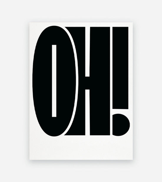 OH! - Affiche 30x40 Topo studio