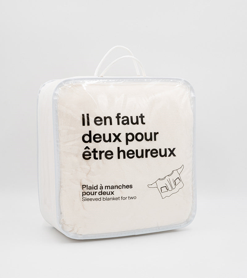 Plaid à manches pour deux personnes L'expressionist