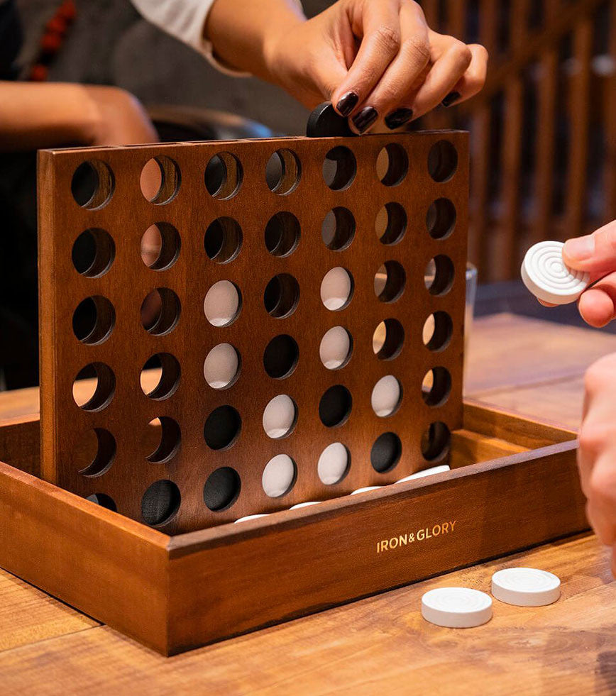 Gioco 4 di fila in legno