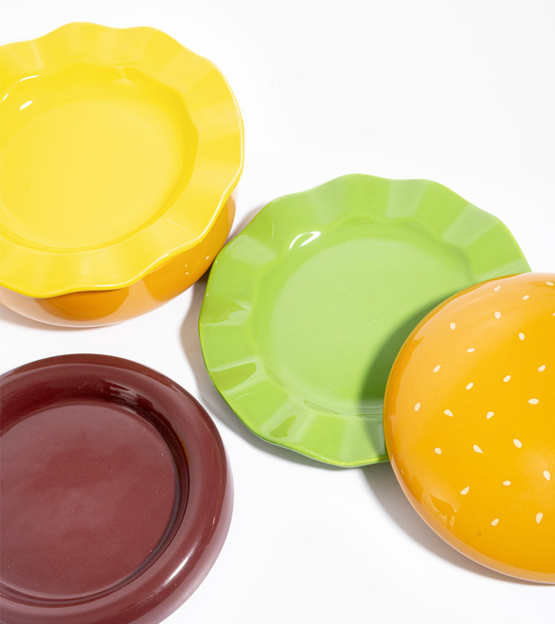 Set di piatti hamburger
