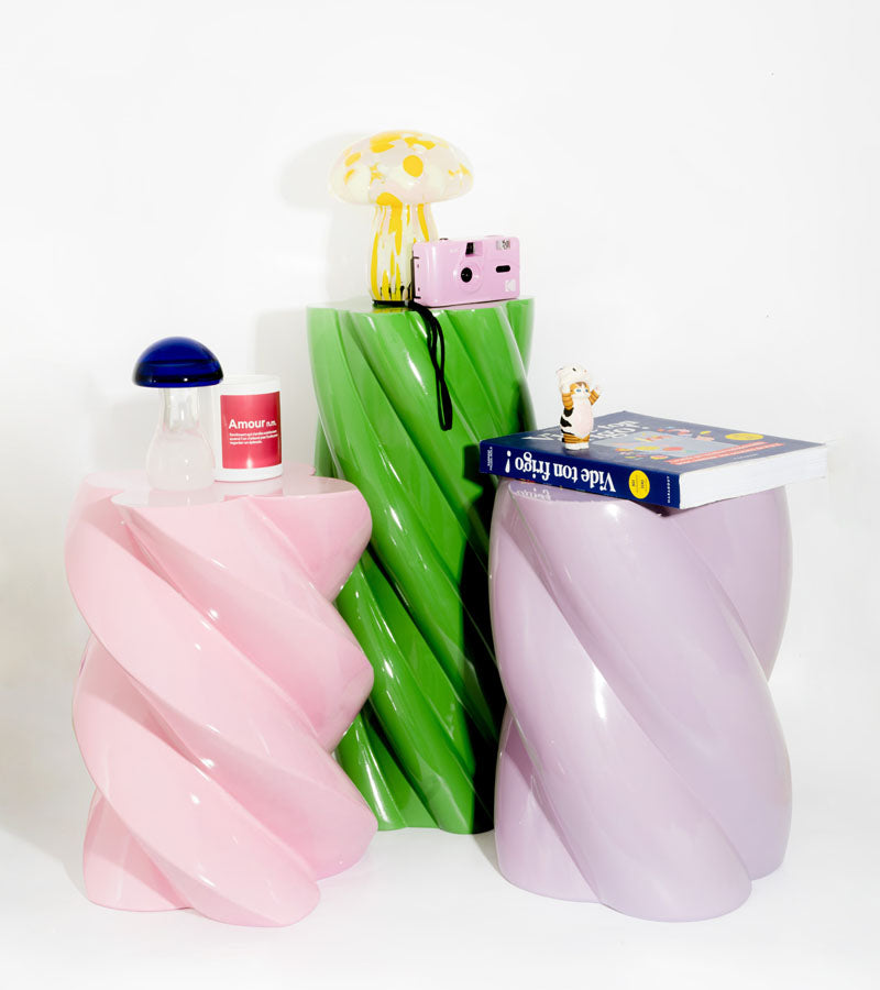 Tavolino laterale marshmallow verde