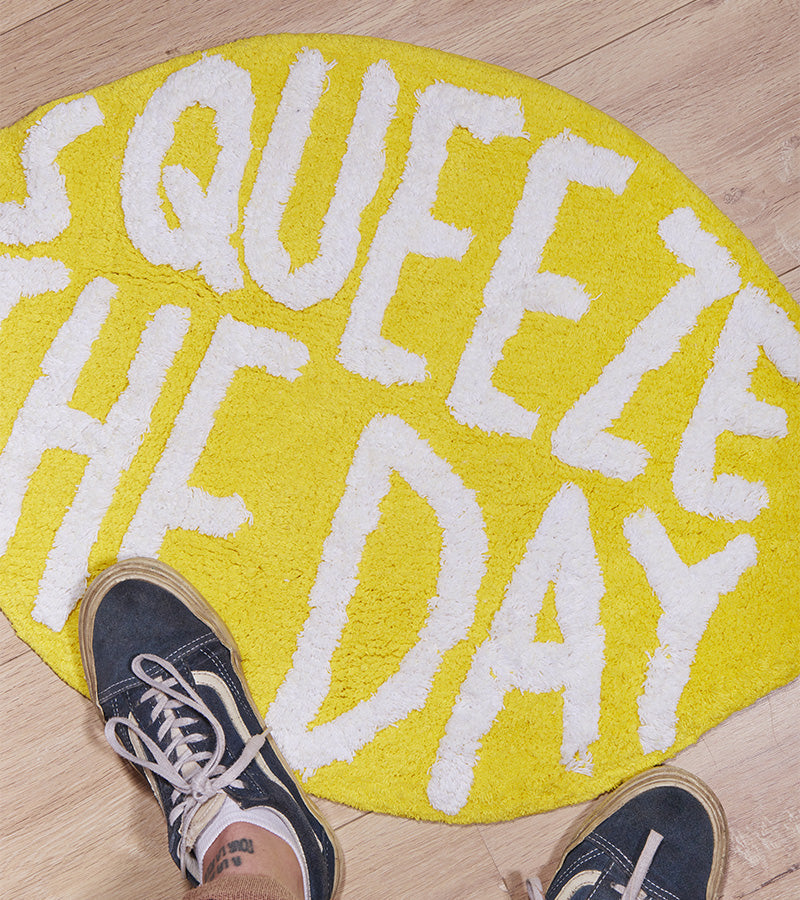 Tapis citron Squeeze the Day