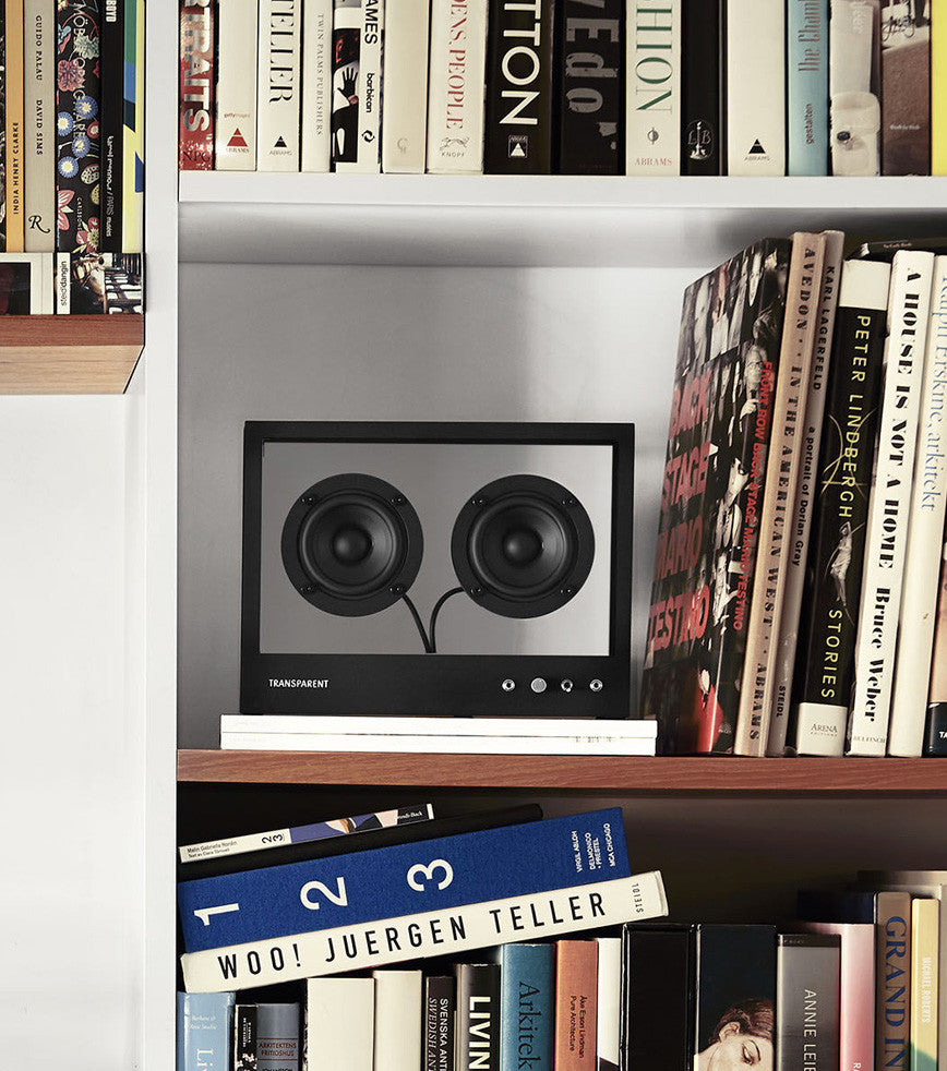 Cassa con speaker trasparente - Piccola