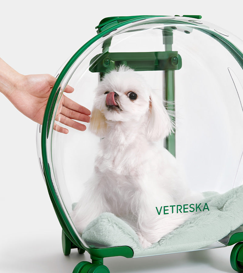 Valise Bubble pour animaux - Vert Vetreska