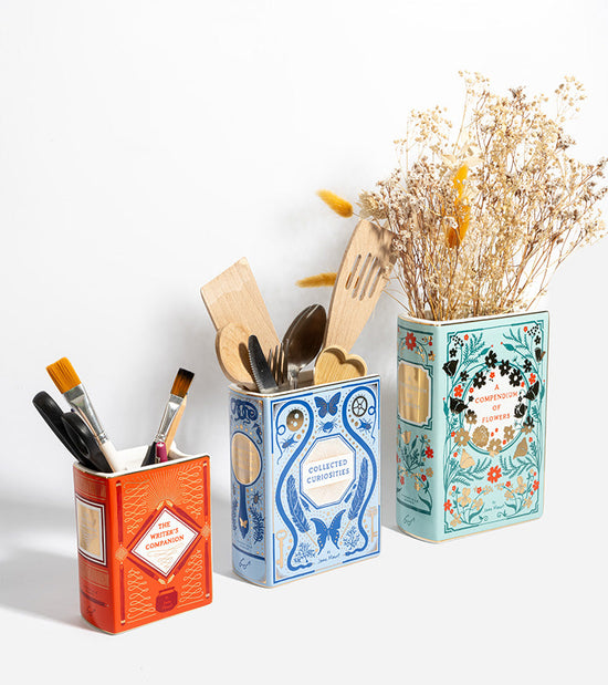 Vase en céramique Bibliophile Vert Chronicle books