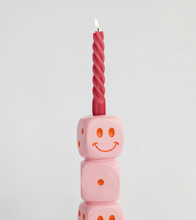 Bougeoir dés smiley