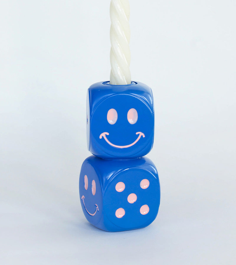 Bougeoir dés smiley