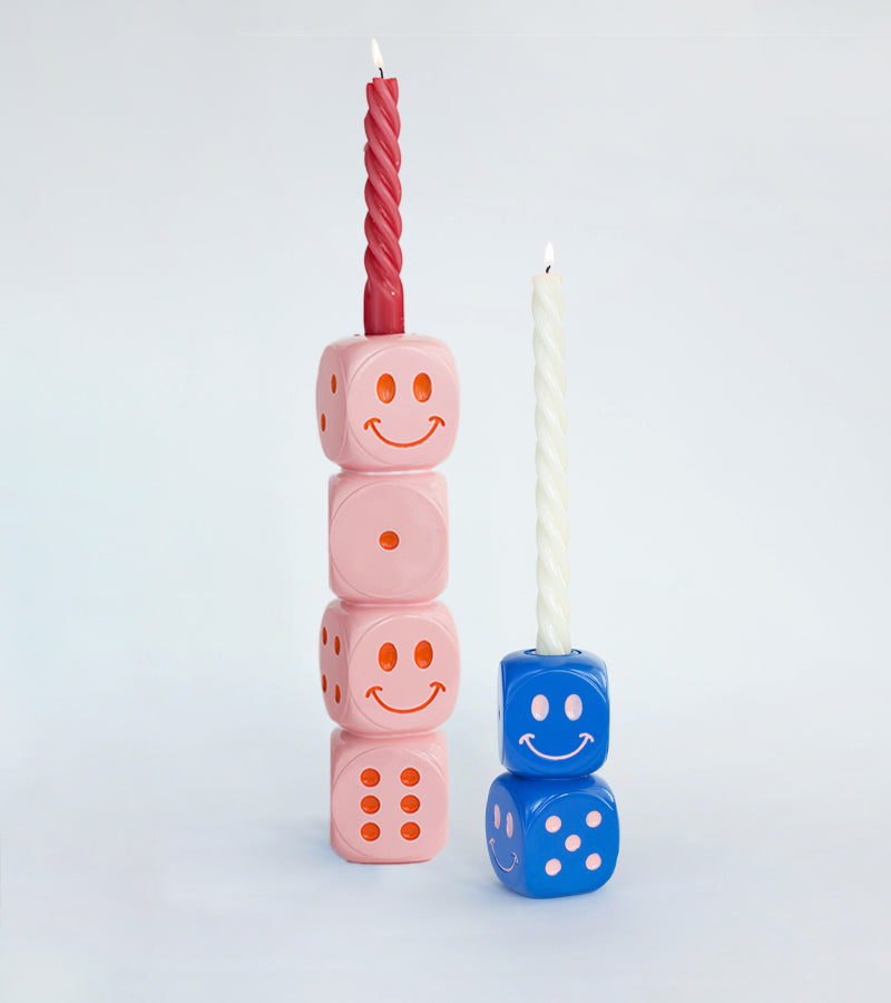 Bougeoir dés smiley