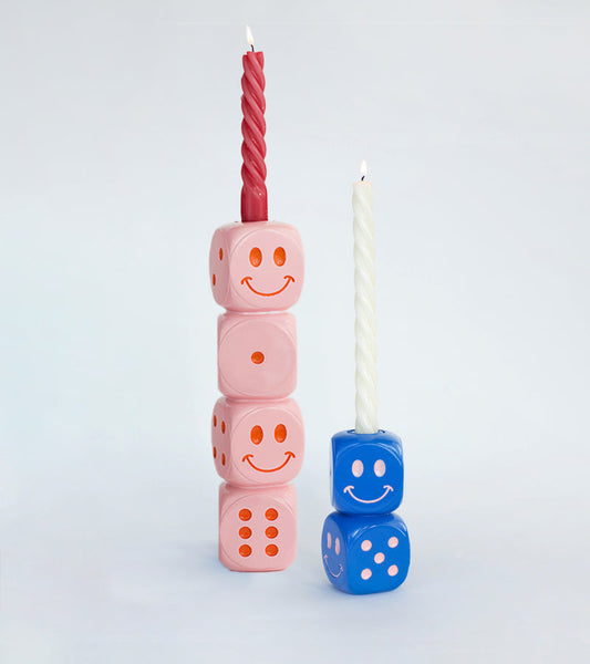 Bougeoir dés smiley