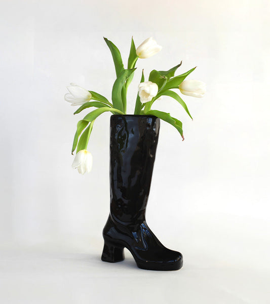 Vase botte à talon