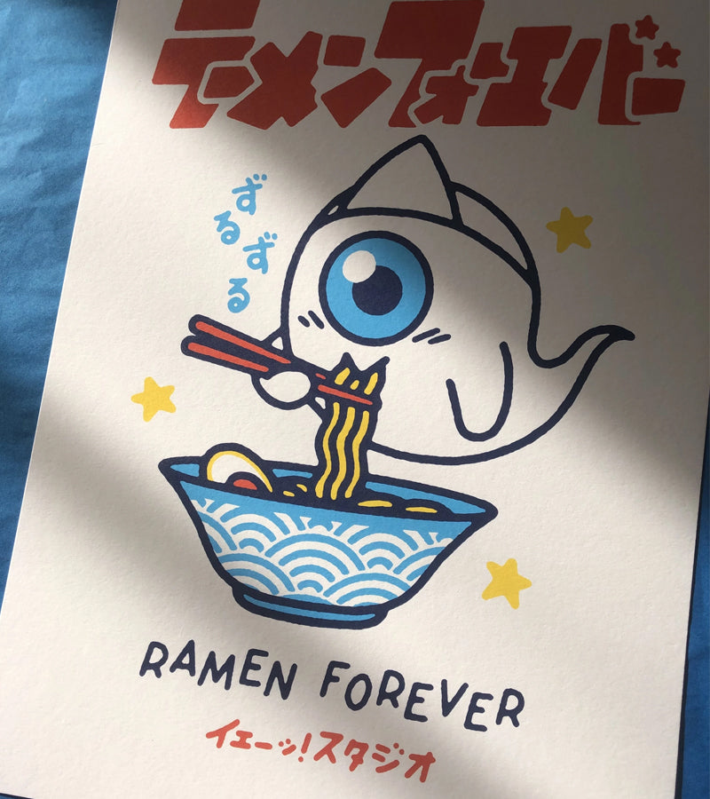 Poster Ramen Forever A3 - Yeaaah! Studio