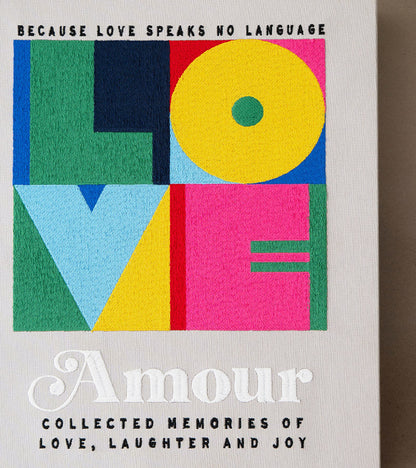 L’album fotografico ricamato - Amour