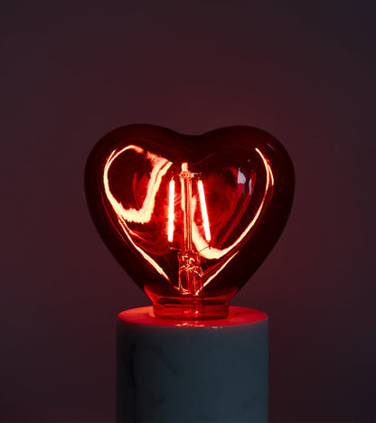 Ampoule Cœur LED Rouge