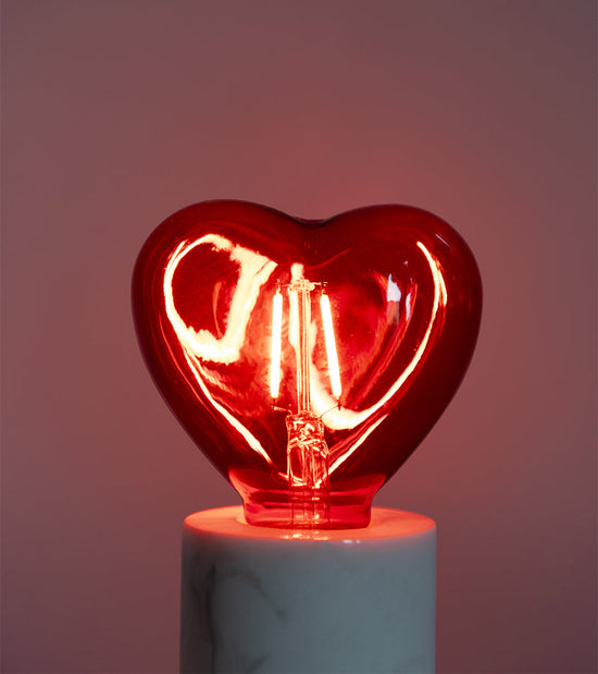 Ampoule Cœur LED Rouge