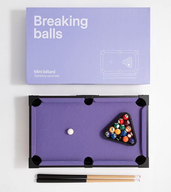 Mini billard de table lilas  L'expressionist