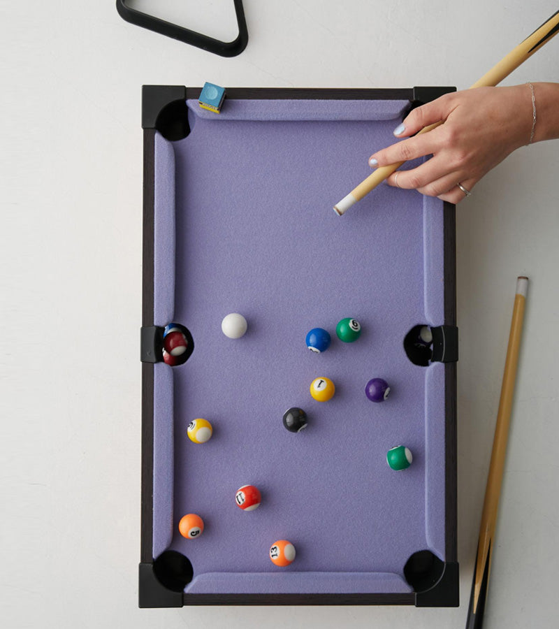 Mini billard de table lilas  L'expressionist