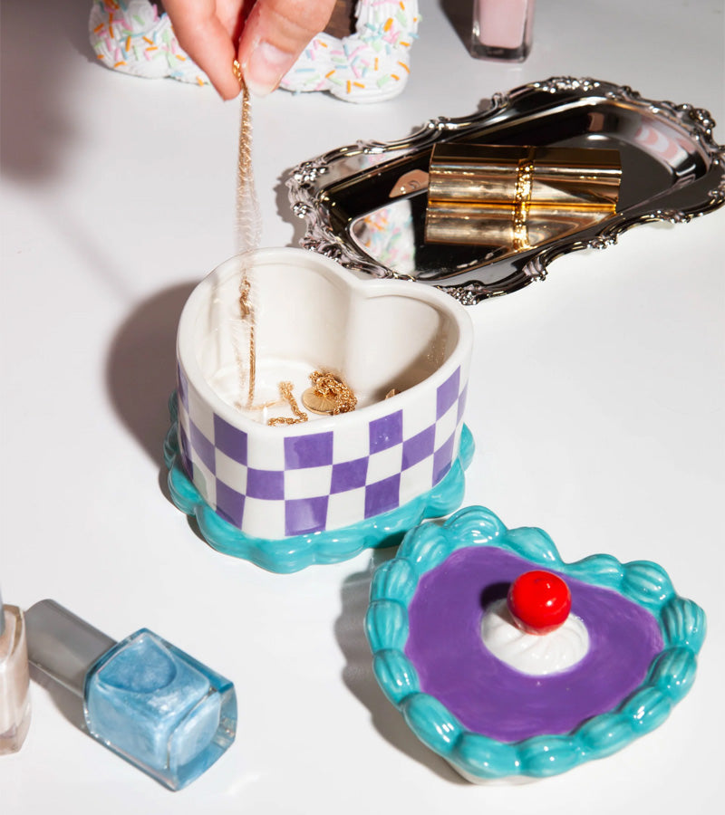 Boite de rangement - Cake coeur