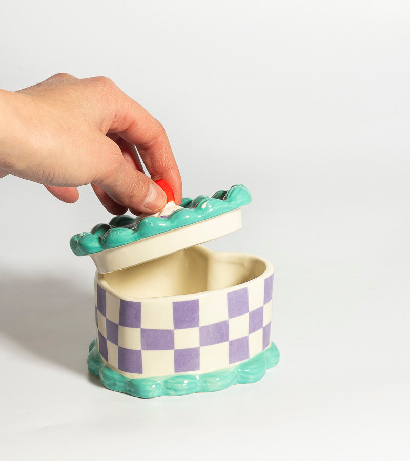 Boite de rangement - Cake coeur