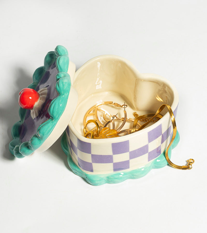 Boite de rangement - Cake coeur