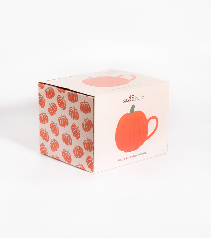 Bol à soupe citrouille avec couvercle