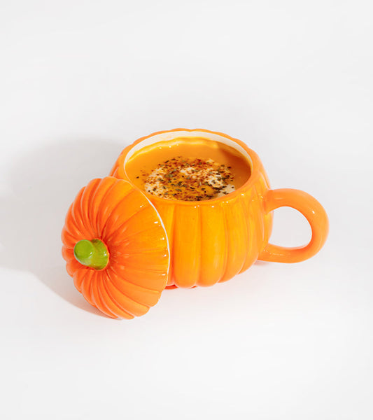 Ciotola per zuppa di zucca con coperchio