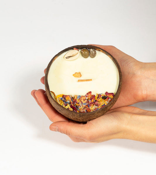 Bougie noix de coco