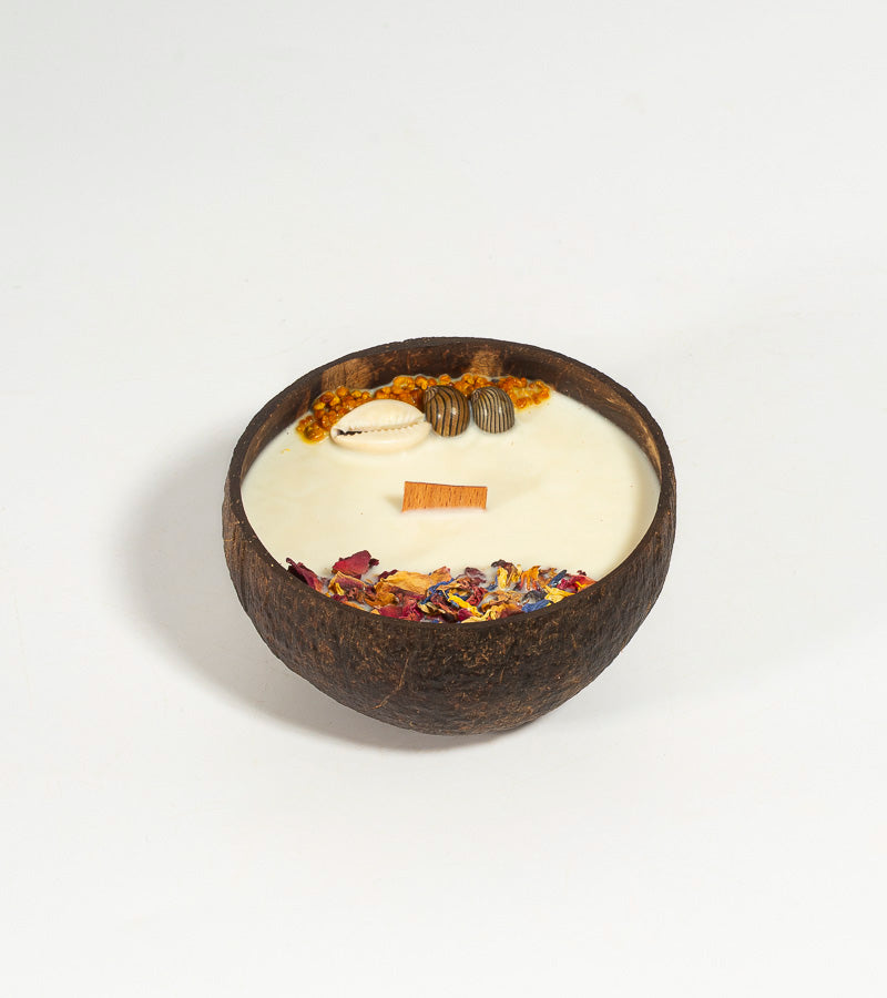 Bougie noix de coco