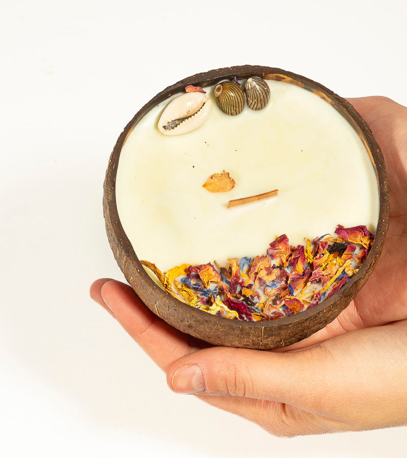 Bougie noix de coco