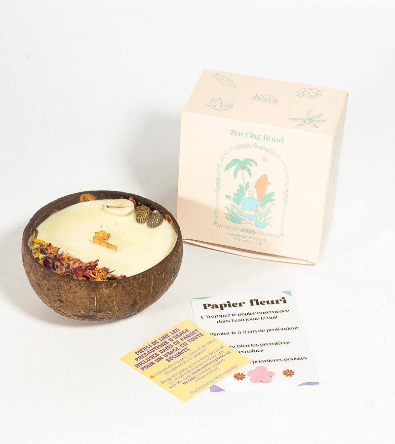 Bougie noix de coco