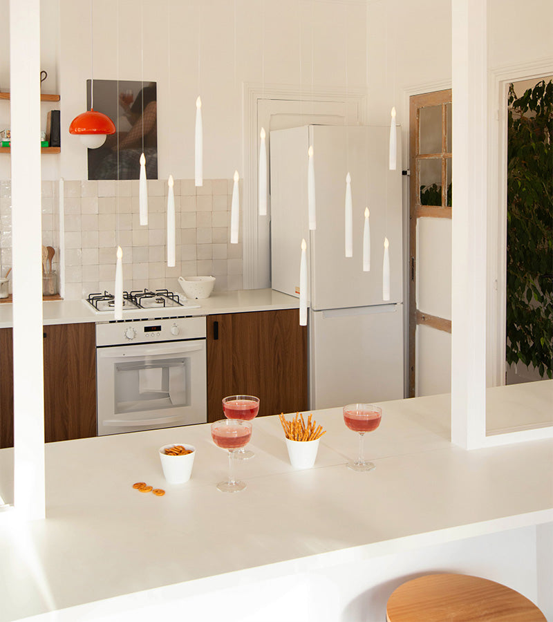 Set di 12 candele fluttuanti a LED
