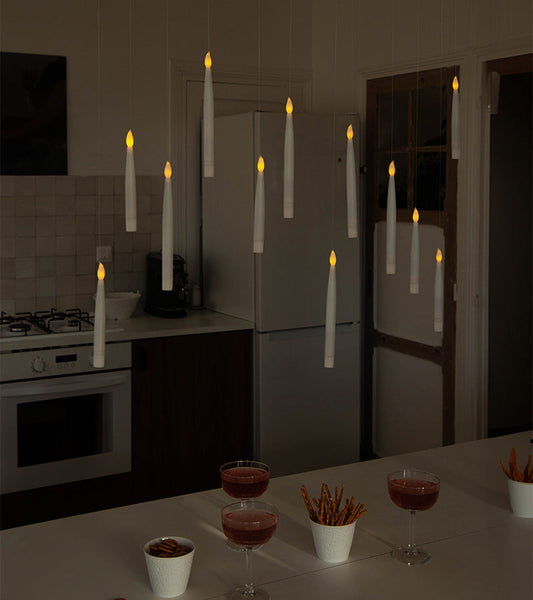 Set di 12 candele fluttuanti a LED