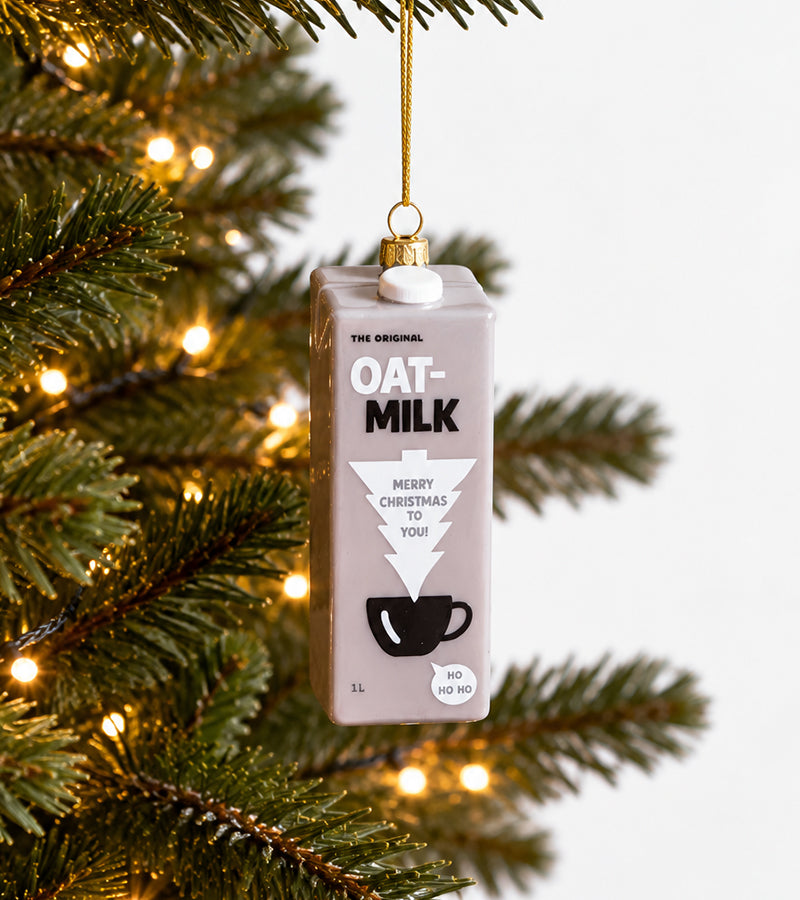Pallina di Natale a forma di latte d’avena 🎄🥛