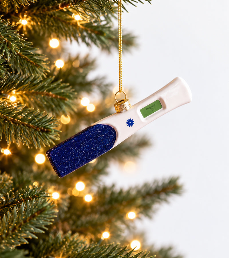 Pallina di Natale a forma di test di gravidanza 🎄🤰