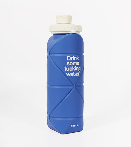 Bouteille pliable "Drink some fucking water"