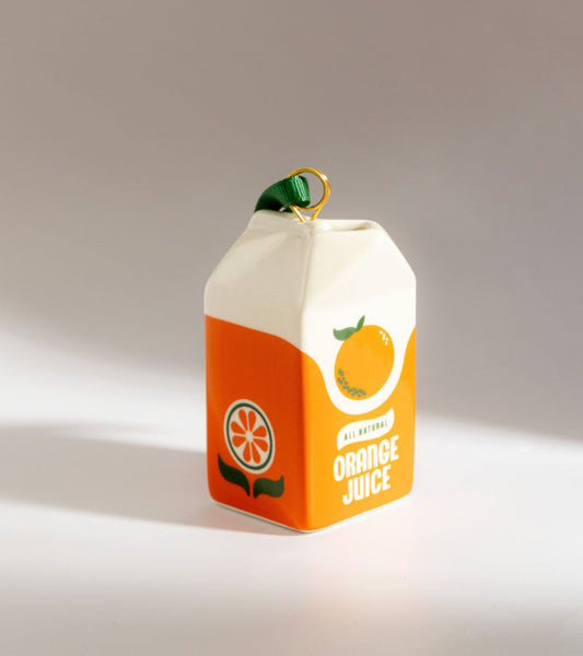 Pallina di Natale - Cartone di succo d'arancia