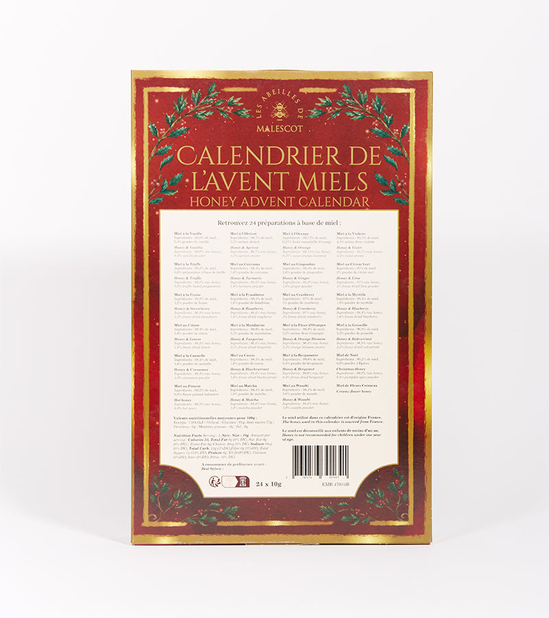 Calendario dell'Avvento con 24 Mieli