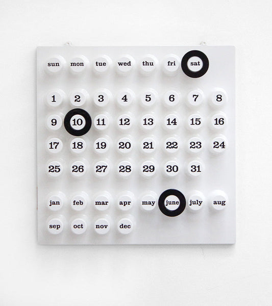 Calendario perpetuo bianco - Ring a Date